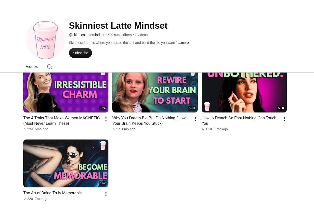 Skinniest Latte Mindset