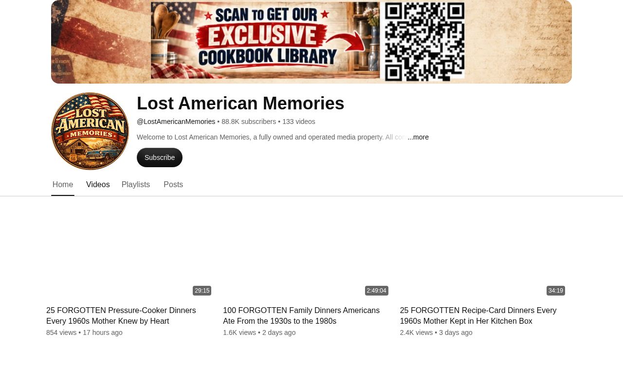 Lost American Memories